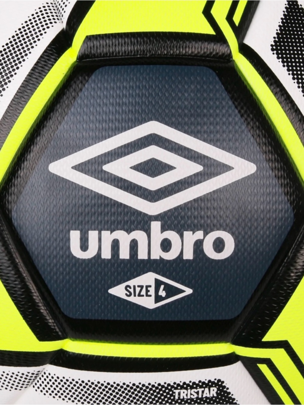 Umbro Neon Yellow and Navy Size 4 Soccer Ball